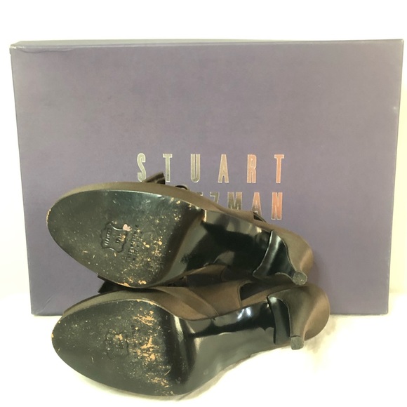 Stuart Weitzman Dorothy Brown Pump Bow Heels 10M - Picture 13 of 17